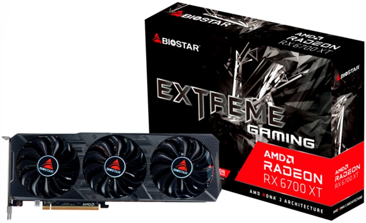 Відеокарта Biostar PCI-Ex Radeon RX 6700 XT OC 12GB GDDR6 (192bit