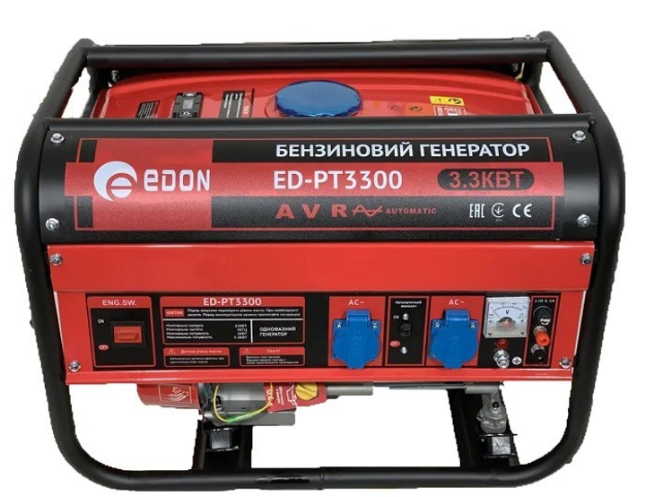 Бензиновый генератор EDON PT-3300 (3,3 кВт ) – низкие цены, кредит .