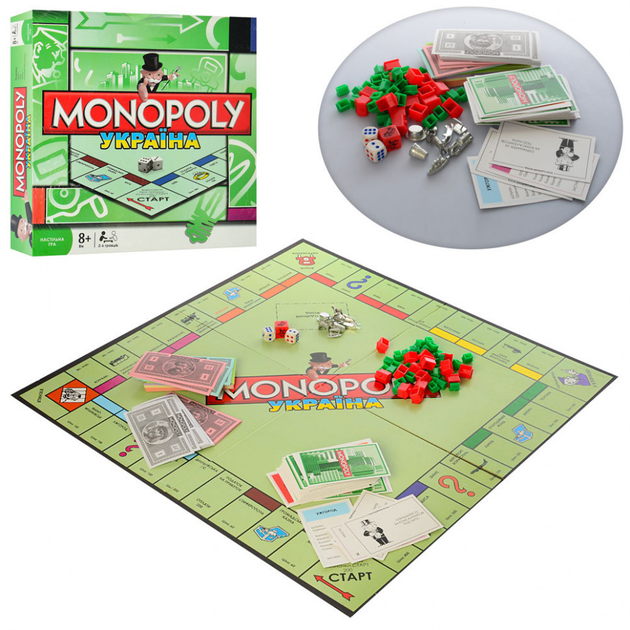 Настольная игра Монополия Украина 6123UA металлические фигуры – фото ...