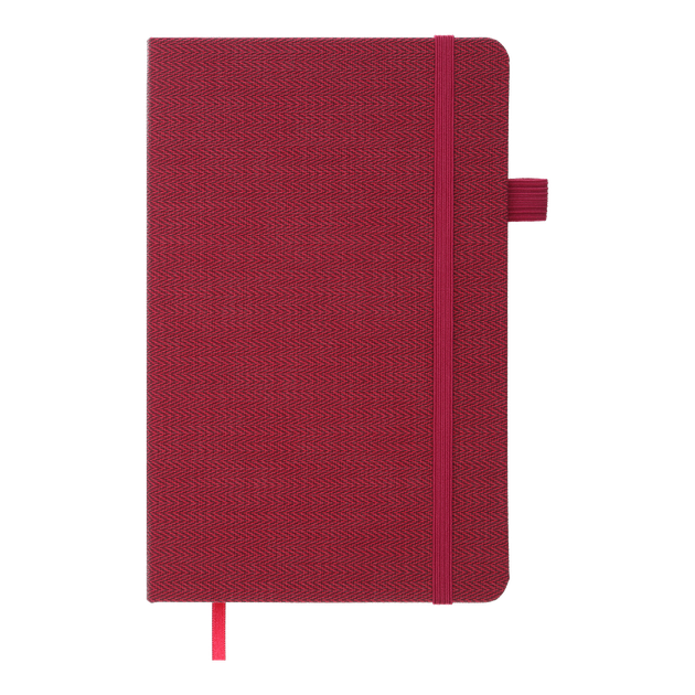 Книга записная Buromax Tweed 125х195мм 96 листов в линию обложка из искусственной кожи бордовый (BM.291263-13) - изображение 2