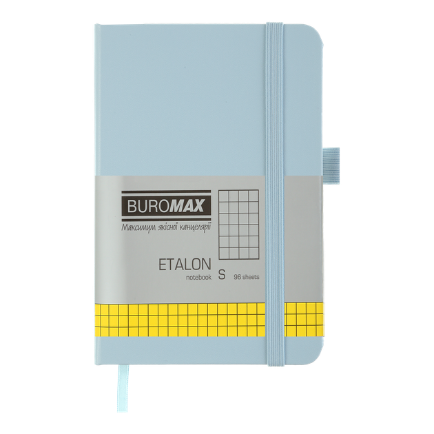 Книга записная Buromax Etalon 95х140мм 96 листов в клетку обложка из искусственной кожи голубой (BM.296160-14) - Фото 1 Книга записная Buromax Etalon 95х140мм 96 листов в клетку обложка из искусственной кожи голубой (BM.296160-14) - изображение 1