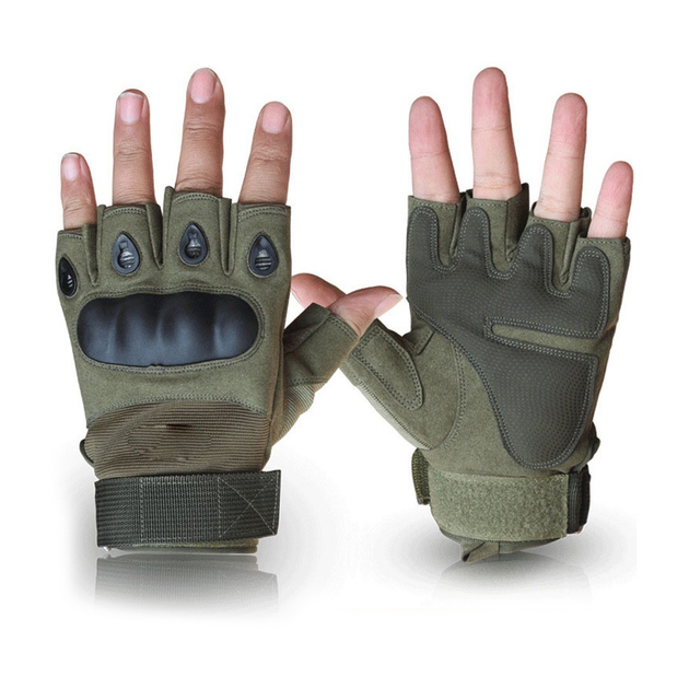 Тактические перчатки Олива, размер XL - изображение 1