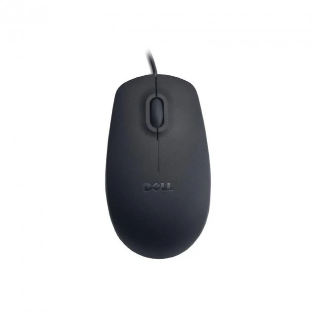 Комп'ютерна провідна миша DELL 111 (USB, симетрична, оптичний сенсор) - Чорний - зображення 3