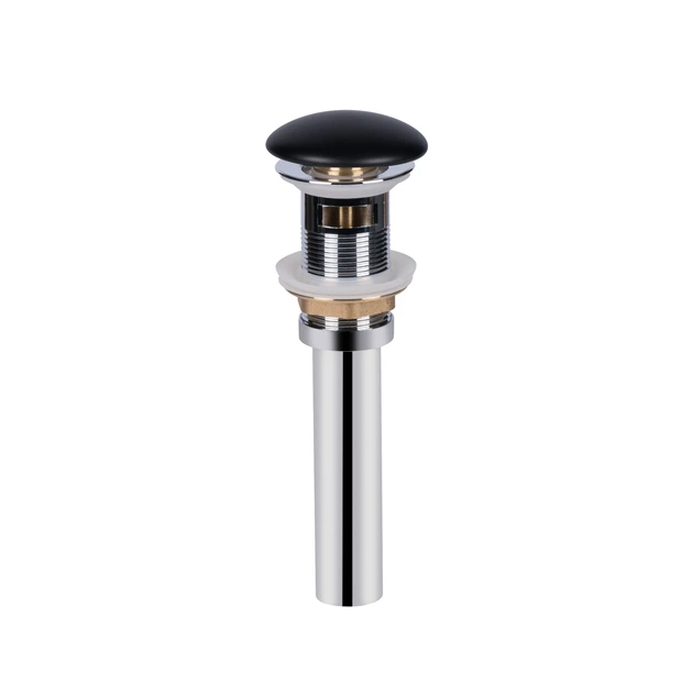 Донный клапан для раковины Qtap PU03O 70х70х227.5 Matt black с ...