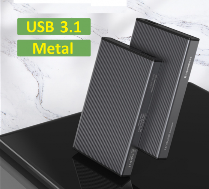 Зовнішня кишеня Blueendless MR23FC USB 3.1 Type C для HDD 2.5" - зображення 2