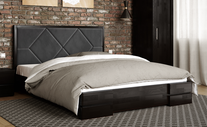Кровать двуспальная Arbor Drev 180x190 Магнолия с подъемным механизмом ...