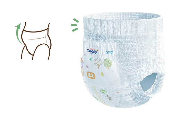 Трусики MOONY NATURAL Big 12-22 кг. 32 шт, для внутрішнього ринку Японії - зображення 2