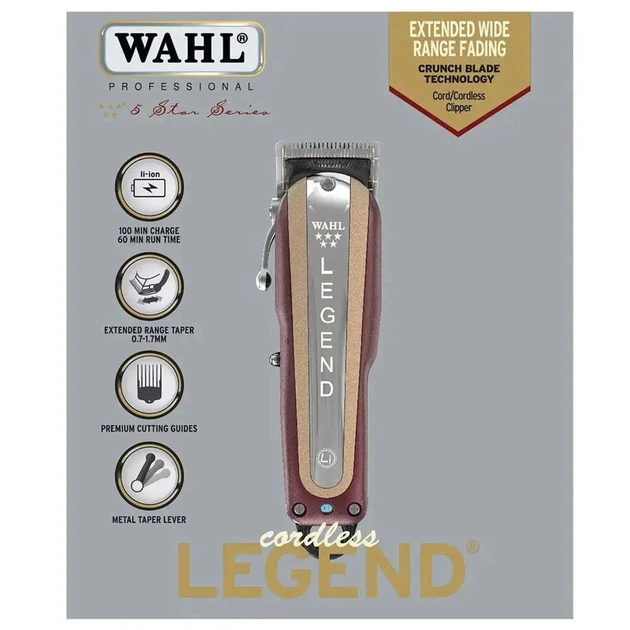 Профессиональная Машинка для стрижки волос Wahl Legend Cordless 5V