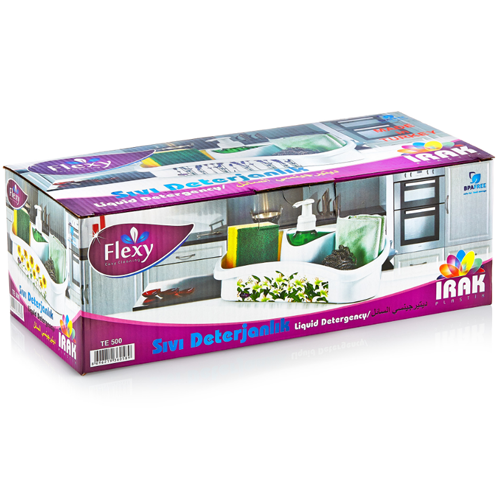 Органайзер для мойки с дозатором для моющего средства Irak Plastik TE-500 Лилия - изображение 4