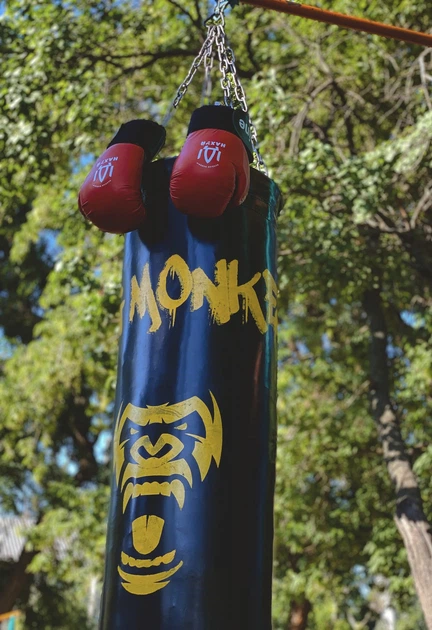Боксерский мешок груша BIG MONKEY 1.3 м черный ПВХ - изображение 4
