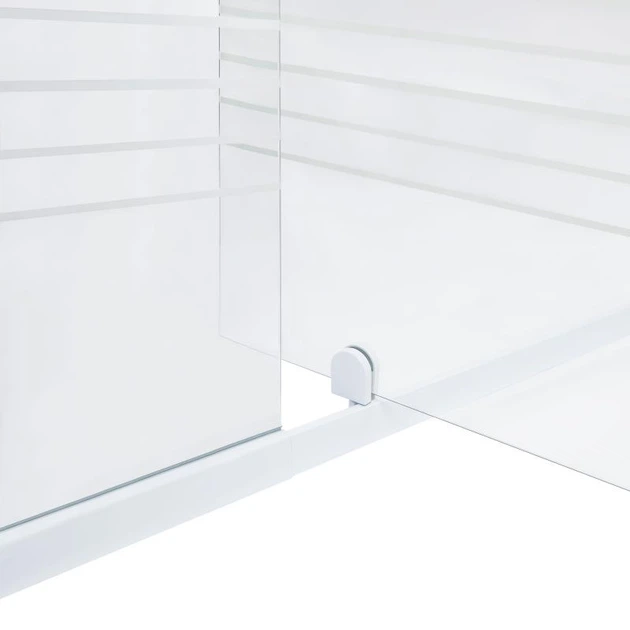 Душові двері в нішу Qtap Pisces WHI208-9.CP5 79-92х185 см, скло Pattern 5 мм - зображення 6