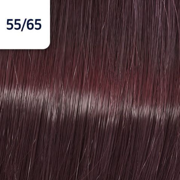 Краска для волос Wella Koleston Vibrant Reds 55/65 Светло-коричневый интенсивный фиолетово-махагоновый 60 мл - изображение 3