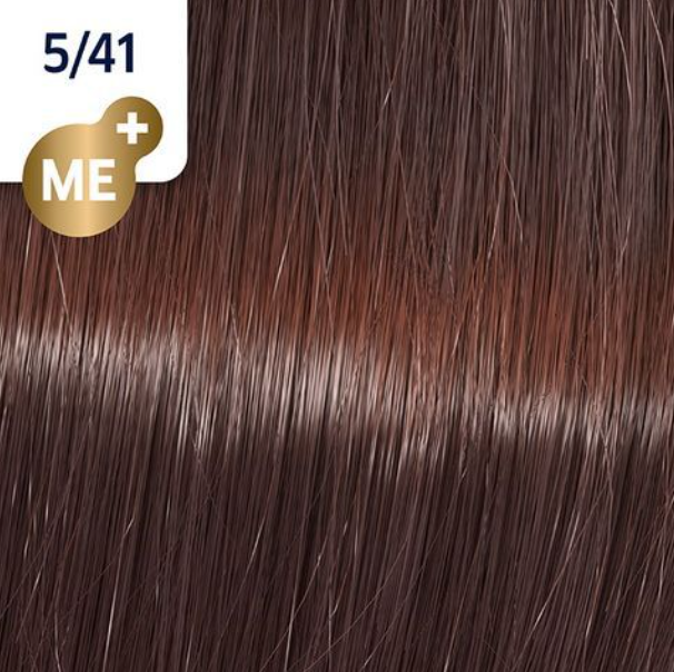 Краска для волос Wella Koleston Vibrant Reds 5/41 Светло-коричневый красный пепельный Гоа 60 мл. - изображение 3