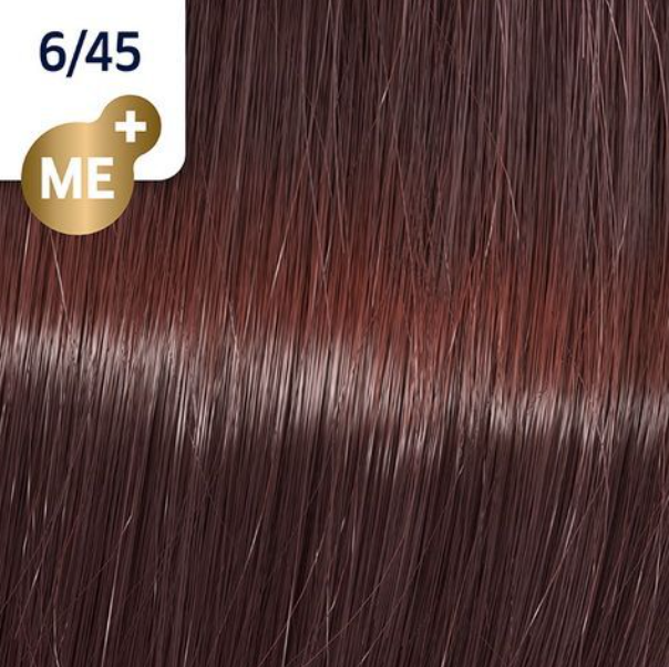 Краска для волос Wella Koleston Vibrant Reds 6/45 Темный блонд красный махагоновый Темно-красный гранат 60 мл - изображение 3