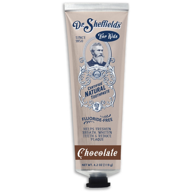 Детская зубная паста со вкусом шоколада Dr. Sheffield’s Kid’s Chocolate Toothpaste 119 г (732953185120) - изображение 2