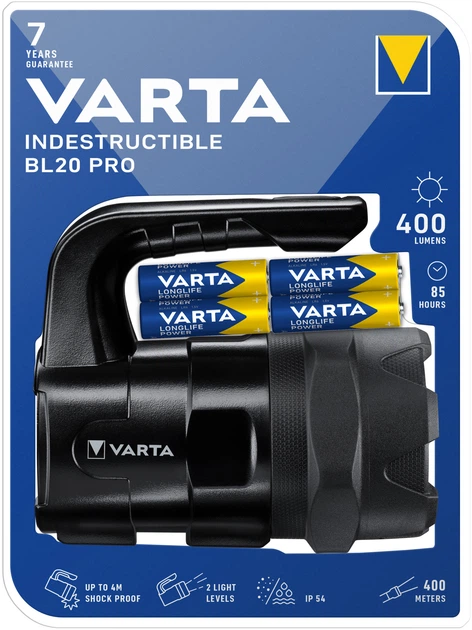 Latarka Varta Ręczny Indestructible BL20 PRO (18751101421) - obraz 4