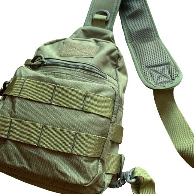 Рюкзак тактический через плечо олива - изображение 2