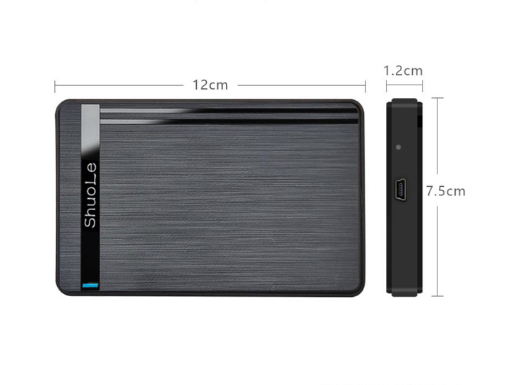 Зовнішня кишеня Shuole U25Q USB 2.0 для HDD 2.5" чорний - зображення 8
