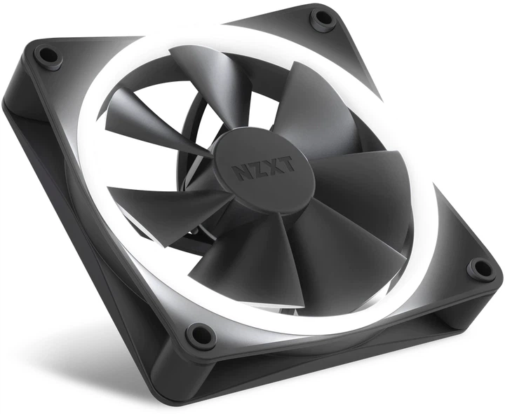 Кулер NZXT RGB Fans - Single F120RGB - 120 мм Black (RF-R12SF-B1) - зображення 5