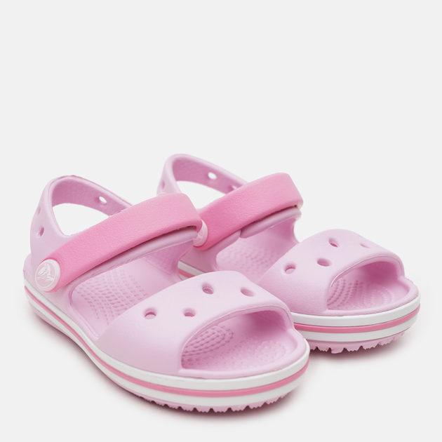 Дитячі сандалії для дівчинки Crocs Crocband Sandal Kids 12856-6GD 32-33 (J1) Ballerina Pink (0191448657311_1914486573110) - зображення 2
