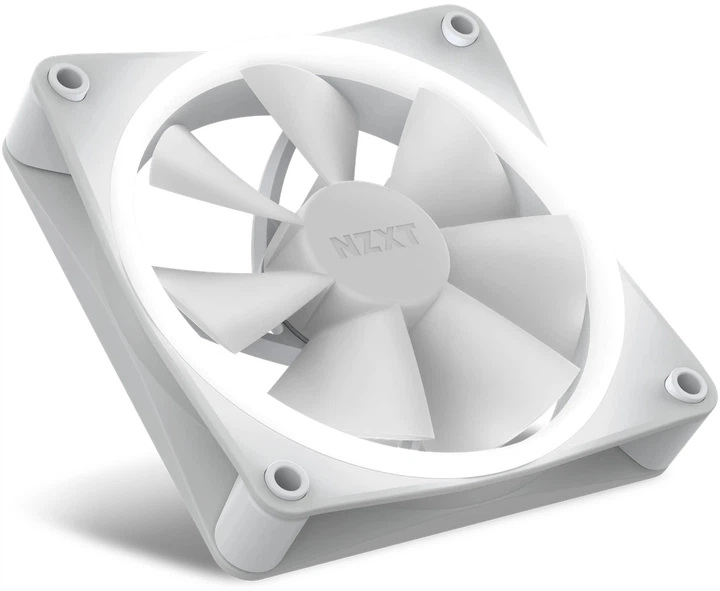 Кулер NZXT RGB Fans - Single F120RGB - 120 мм White (RF-R12SF-W1) - зображення 5