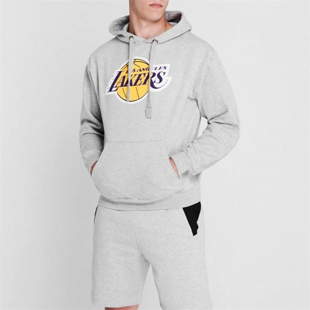 grey lakers hoodie