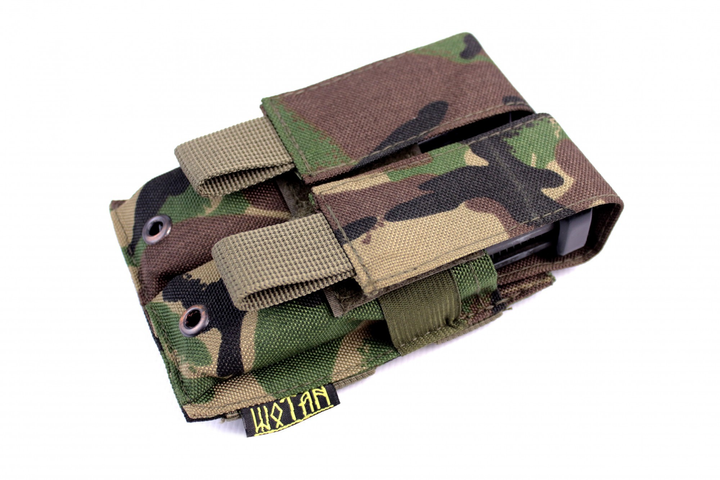 Підсумок Wotan Tactical Для пістолетного магазину подвійний Камуфляж (DPM) - зображення 1