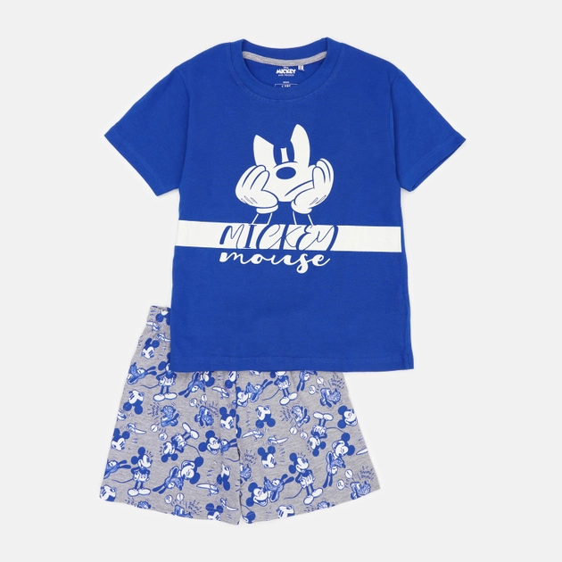 Акція на Піжама (футболка + шорти) для хлопчика Disney Mickey 2200006964 98 см Синя від Rozetka