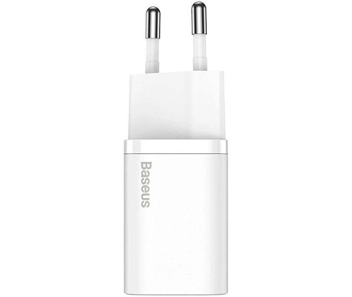Мережевий зарядний пристрій Baseus Super Si Quick Charger 1C 20W EU White - изображение 2