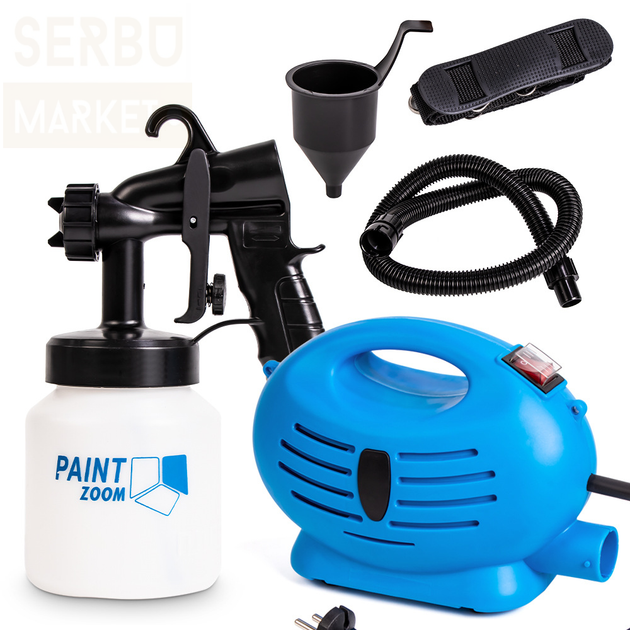 Краскопульт универсальный электрический Paint Zoom бытовой - Фото 9 Краскопульт универсальный электрический Paint Zoom бытовой - изображение 9