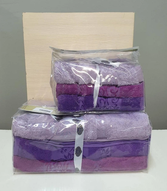 Набор бамбуковых полотенец Zeron 70*140 Aynali Agac Bamboo Код 8288 - изображение 2
