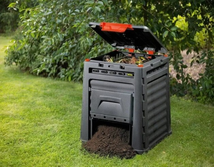 Компостер садовый Keter CURVER ECO COMPOSTER 320 Черный - изображение 6