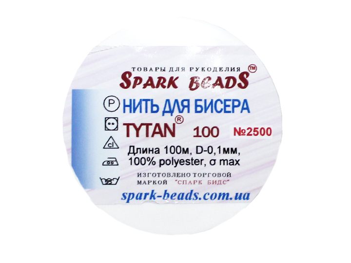 Нитки FROM FACTORY NSK для бисера TYTAN цветные набор 10шт №2500/0.1мм/100м Микс красно-розовый - изображение 2