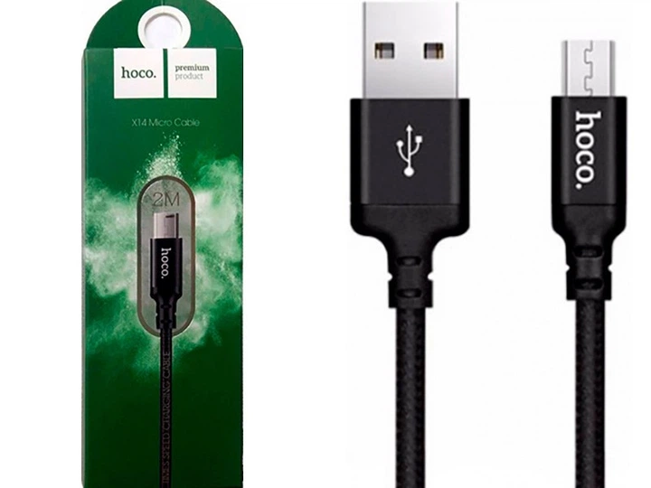 Кабель micro USB Hoco X14 Times Speed 2 m - Фото 4 Кабель micro USB Hoco X14 Times Speed 2 m - зображення 4
