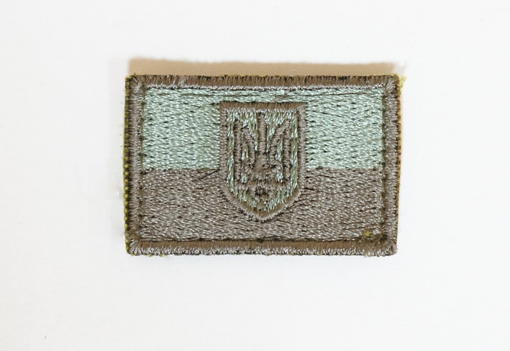 Шеврони "Стяг України Герб" з вишивкою розмір (3/2) mini - зображення 1