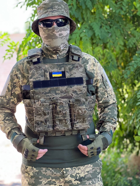 Тактична форма піксель+ плитоноска, війського форма, сорочка та штани воєнні, форма ЗСУ 52 р - зображення 1