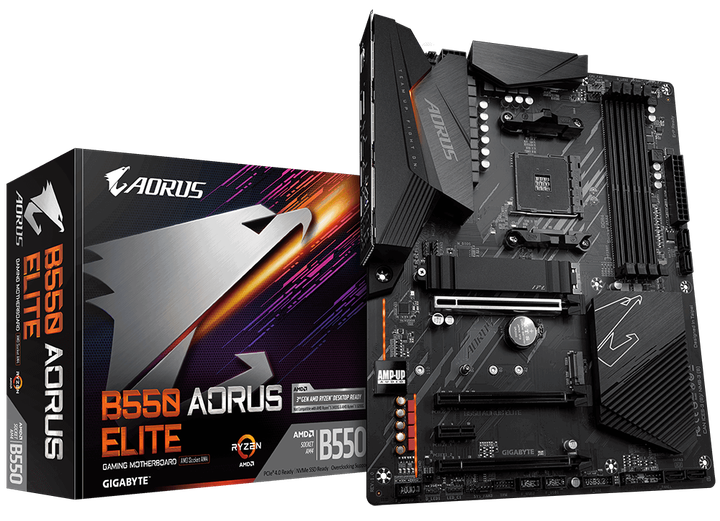 Материнская плата Gigabyte B550 Aorus Elite (sAM4, AMD B550, PCI-Ex16) - изображение 5