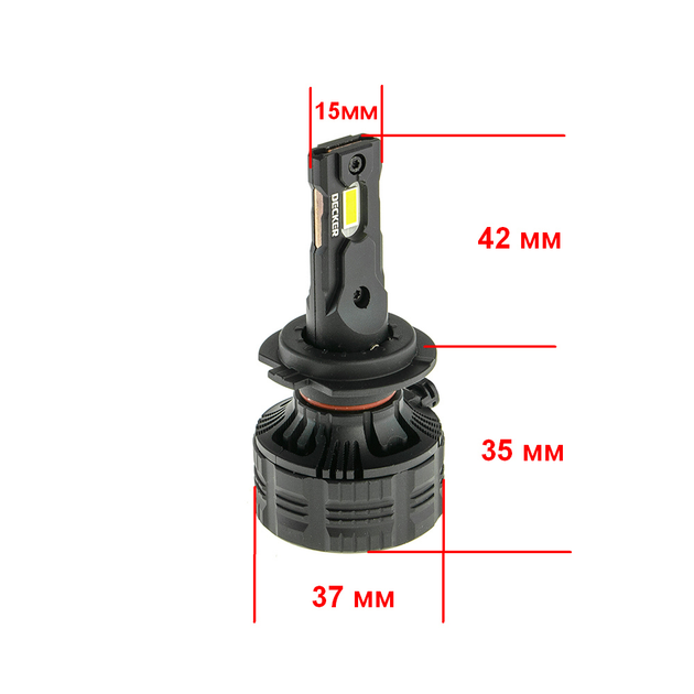Світлодіодні лампи Decker LED PL-03 5K H7 (пара) (79530) - зображення 4