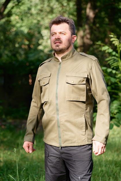 Куртка тактическая мужская Brotherhood М65 R2D2 олива весна-осень хлопок 52-54/182-188 - изображение 1
