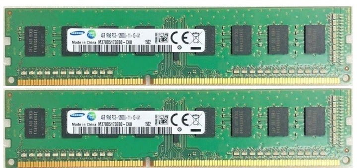 Оперативная память Samsung Dimm 8Gb (2*4Gb) DDR3-1600MHz PC3-12800 CL11 ...