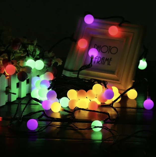 Светодиодная гирлянда Shine Ball шарики 28LED 4 м Multicolor - изображение 3