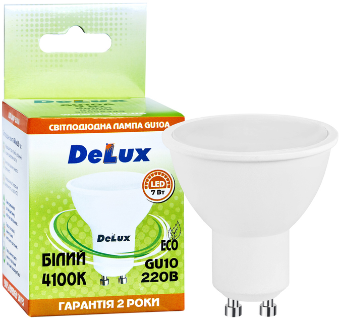 Светодиодная лампа Delux GU10A 7Вт 4100K 220В GU10 (90019889) 3 шт ...