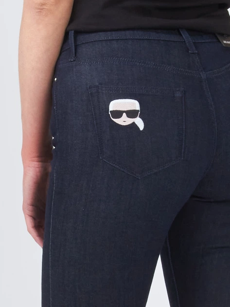 Jeansy slim fit damskie Karl Lagerfeld KLWP000101128W1-001 27 Czarne (9000004421840) - obraz 3