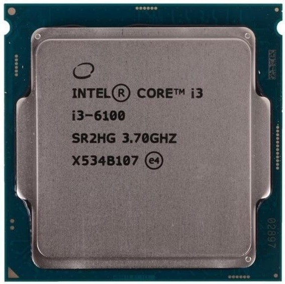 Процессор, Intel Core i3 6100, s1151, 4 потока, 3.7 гГц Б/У - Фото 1 Процессор, Intel Core i3 6100, s1151, 4 потока, 3.7 гГц Б/У - изображение 1