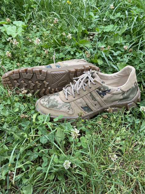 Кроссовки летние тактические, обувь для военных KROK К1, 46 размер, хаки, 03.46 - изображение 1