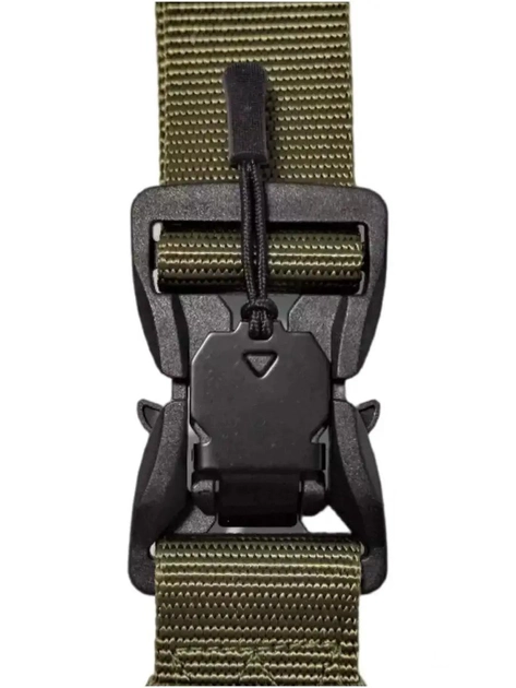 Ремінь тактичний Assault Belt AB-M16 із магнітною пряжкою 130 см олива - зображення 2