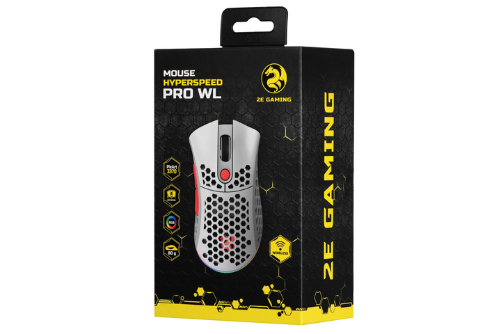 2E Gaming Мышь игровая HyperSpeed Pro WL, RGB White - изображение 2