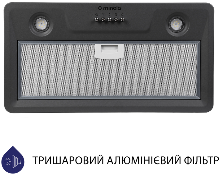 Вытяжка MINOLA HBI 5202 GR 700 LED - изображение 2