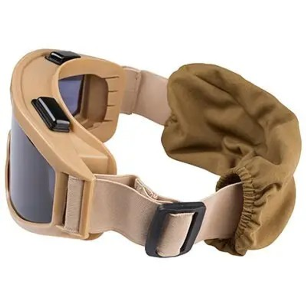 Тактические защитные очки. 3 разные сменные линзы,Турция, тактическая маска противоосколочная, противотуманная ATTACK - изображение 2