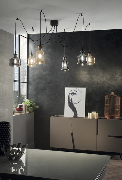 Подвесной светильник Ondaluce PIN/B-AMBRA 2,5 m Ø15 H19,5 1 x E14, AMBRA - изображение 2